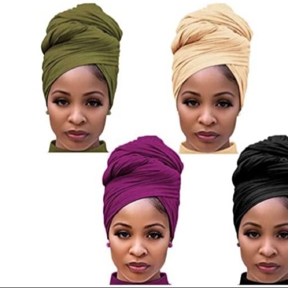 Head wrap pack of 4 package​​​